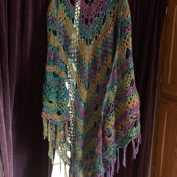 Shawl . Dress up any outfit. Handmade by me - Picture 3 of 3